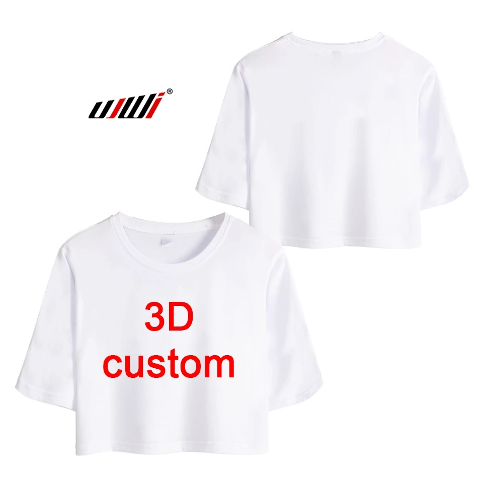 UJWI Customized Short T Shirts Sumer Tops Women Personalized Picture Tshirt Print Anime Skull 3D T-shirt | Мужская одежда
