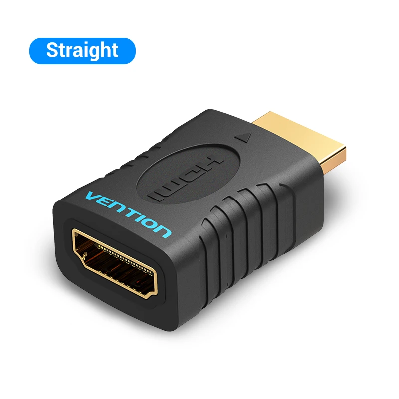 Vention HDMI удлинитель для мужчин и женщин 270 90 градусов под прямым углом HDMI конвертер адаптер муфта для монитора ТВ PS4 HDMI разъем - Цвет: Straight