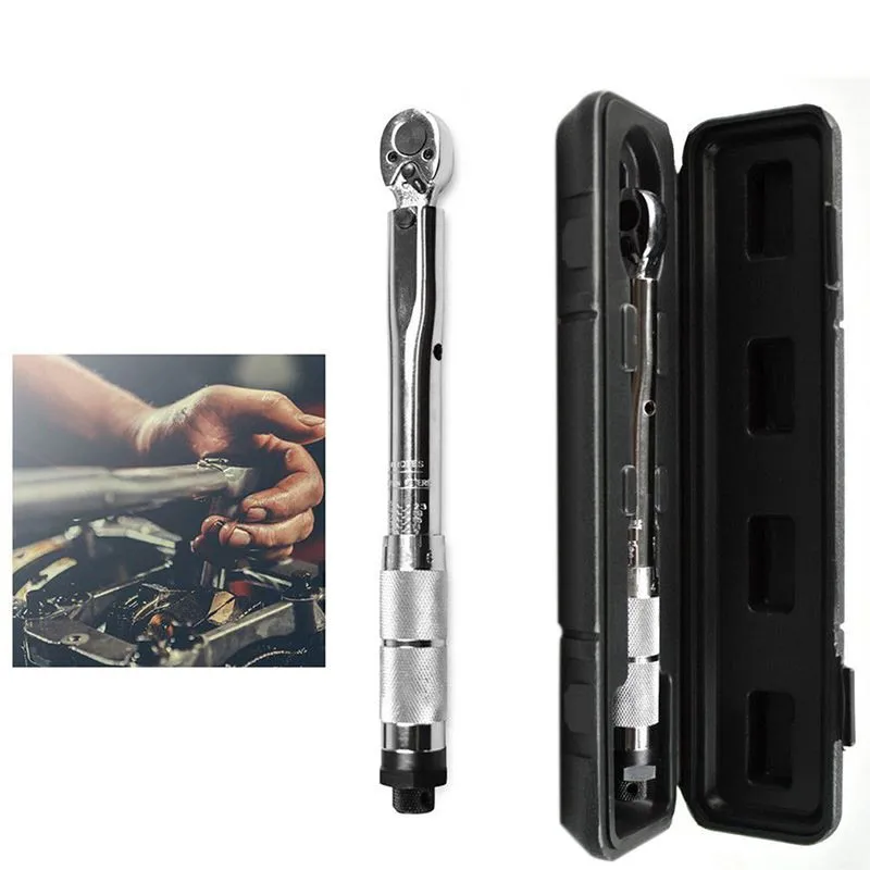 

Torque Wrench Bicycle 1/4 Repair Wrench Ratchet Wrench Adjustagble Practical Durable Hand Tools