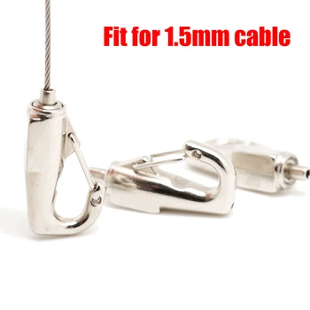 

8pcs Metal Picture Hanging System Frame Hangers Adjustable Self-locking Picture Hos for 1.5mm Cable Hardware Accessoriess