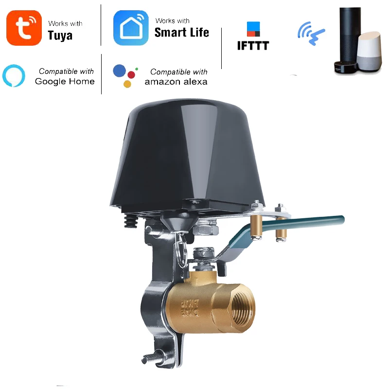 TUYA WiFi умный газовый/клапан Tuya клапан умный дом автоматический клапан управления для газовой работы с Alexa Google Assistant IFTTT