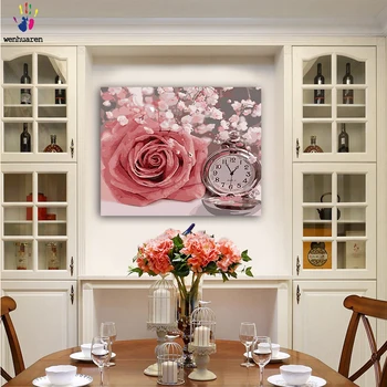 

DIY colorings pictures by numbers with colorsBright and beautiful flowers picture drawing painting by numbers framed Home