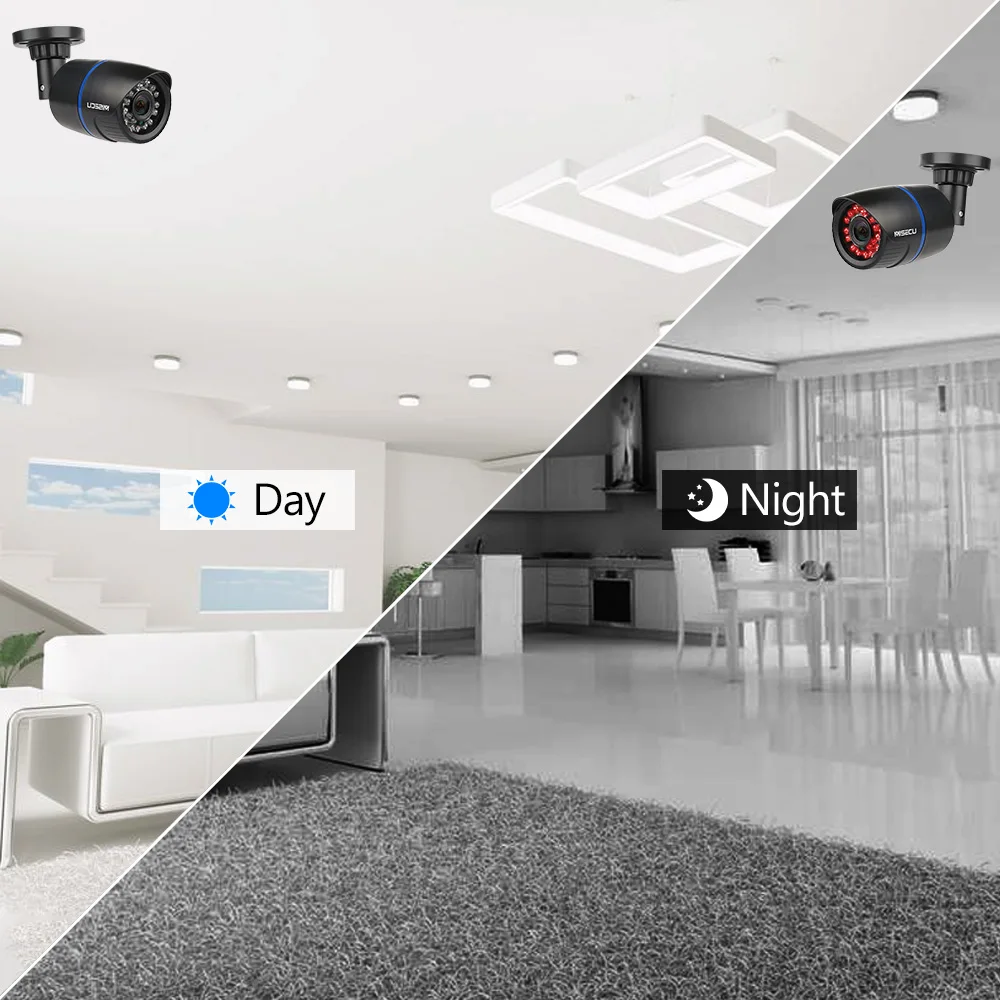 MISECU 2 8 мм IP Камера 1080 P 960 720 ONVIF P2P обнаружения движения RTSP оповещение по