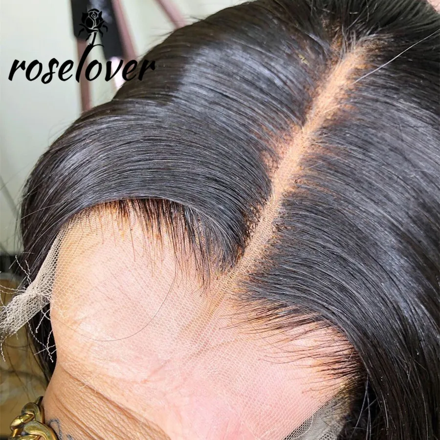 Hot Products! 13*6 HD Lace Frontal Wigs Straight Hair Natural Color Transparent Lace PrePlucked Bleached Knots Brazilian Fake Scalp Cap Wigs