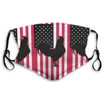 

Texas Flag Rooster Active Carbon Filter Mask with PM2.5 Filters 5 Layers of Protection for Unisex