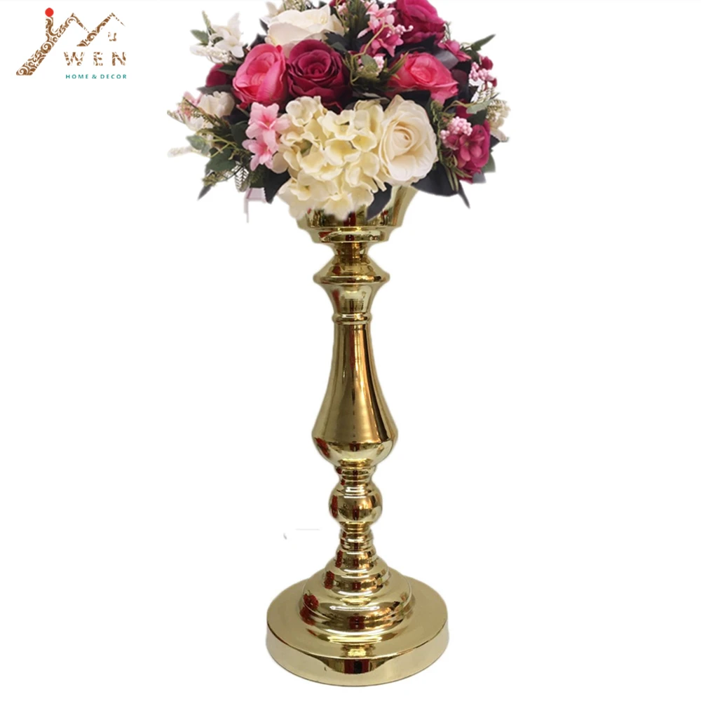 

10PCS Flower Vases Pillar Pot Wedding Table Centerpieces Event Road Lead Party Flowers Stands Rack For Floor Home Decoration