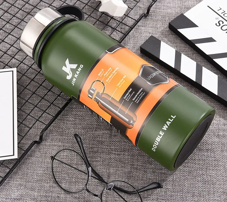 304 stainless steel space pot Russian mug outdoor portable large capacity insulation pot custom sports bottle