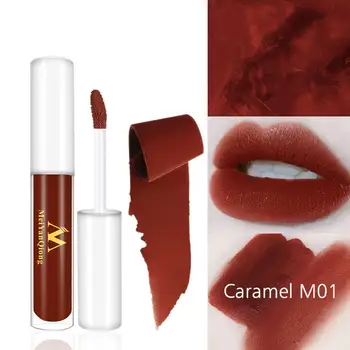 

1pc Matte Velvet Lip Glaze Waterproof Long-lasting Liquid Lip Moisturizing Gloss Fading No Makeup Lip Lipstick Sweatproof V T0I1