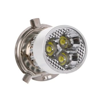 

DC 12-80V H4 3 LED Motorcycle Headlight Bulb Hi/Lo Scooter Lamp ATV Fog Light