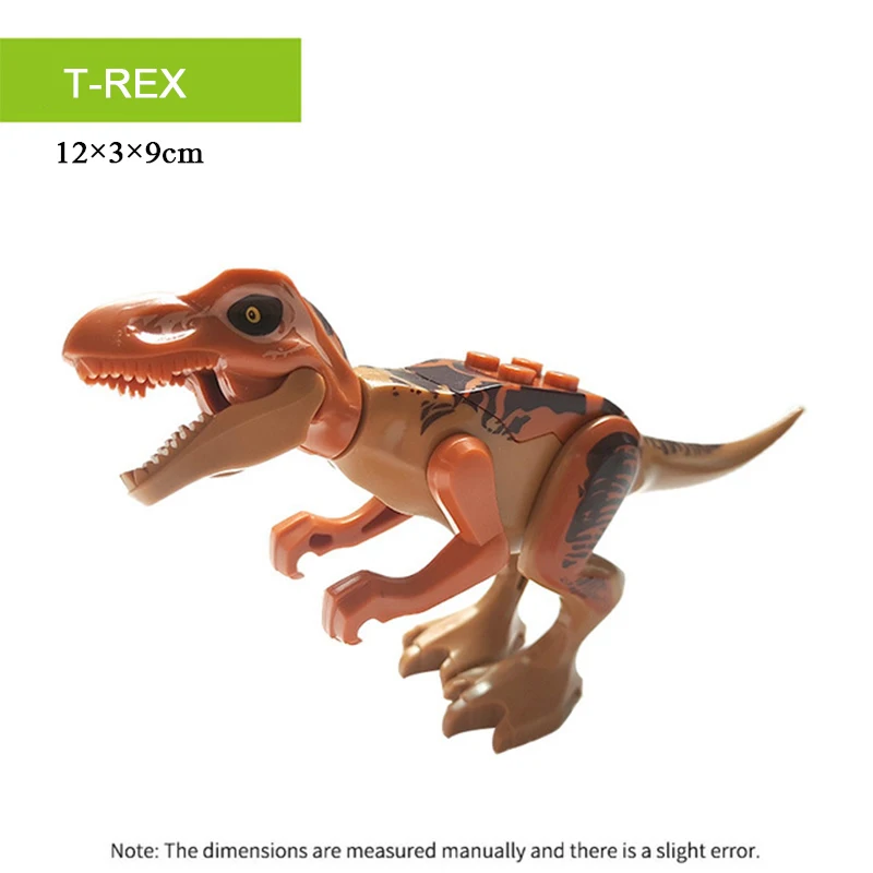 Сборные строительные блоки блочные фигурки динозавров животных мир птерозавры Трицератопс кирпичные модели игрушки для детей Подарки