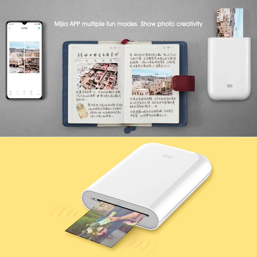 Xiaomi Mi Pocket Photo Printer Stampante Fotografica Portatile Ink