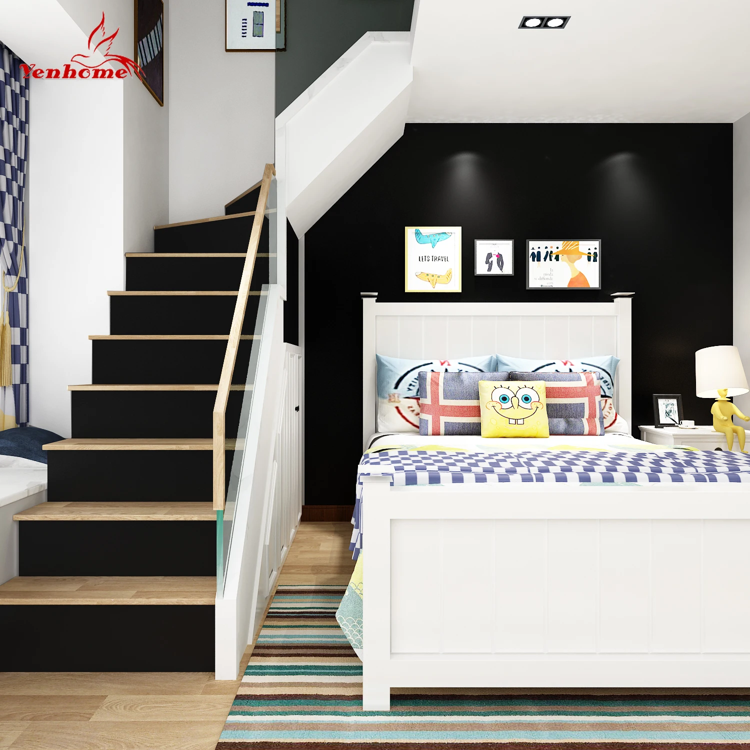 Wall-Stickers Wardrobe Self-Adhesive White Kids Closet Home-Decor Waterproof Gray Matte