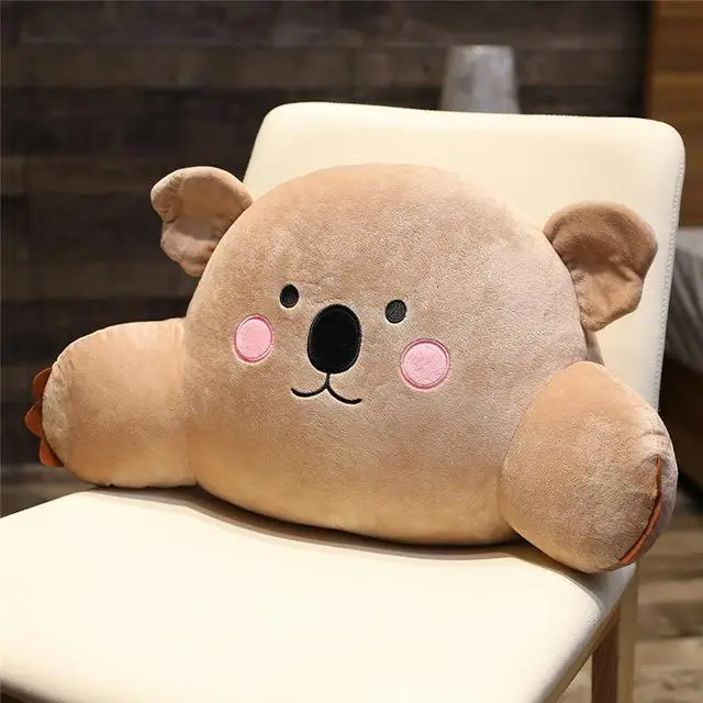 Новая Kawaii мягкая утка& свинья& Мышь& коала плюшевая поясничная поддержка животные из мультфильмов лиса& Слон Мягкая кукла диван подушка на стул ребенок подарок - Цвет: 5
