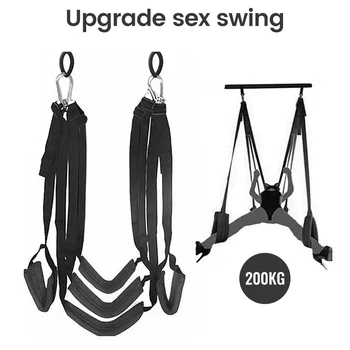 Door Sex Swing Passion For Couples Sex Swing BDSM Upgraded Version Sex Furnitures Restraint Chairs Swing Adult Erotic Products 1