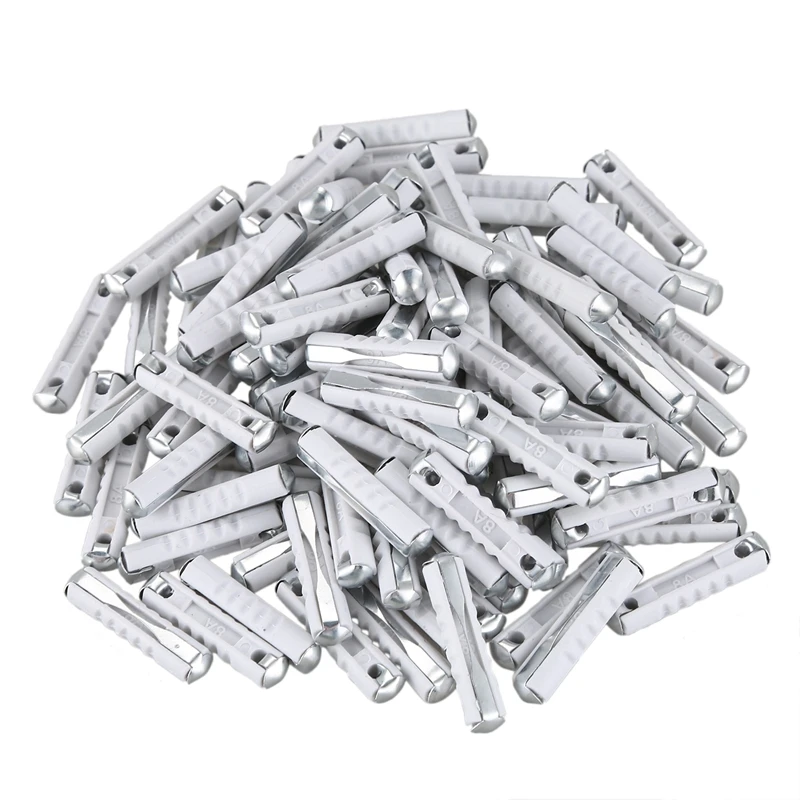 

100x Car T o r p e d o Fuse 8A White Blow Fuse