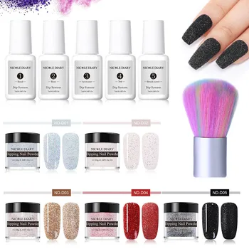 

Neon Pigment Nail Glitter Dipping Powder Dust Gradient Glitter Luminous Nail Powder Set 7ml Sequins Dust Powder Nail Decorations