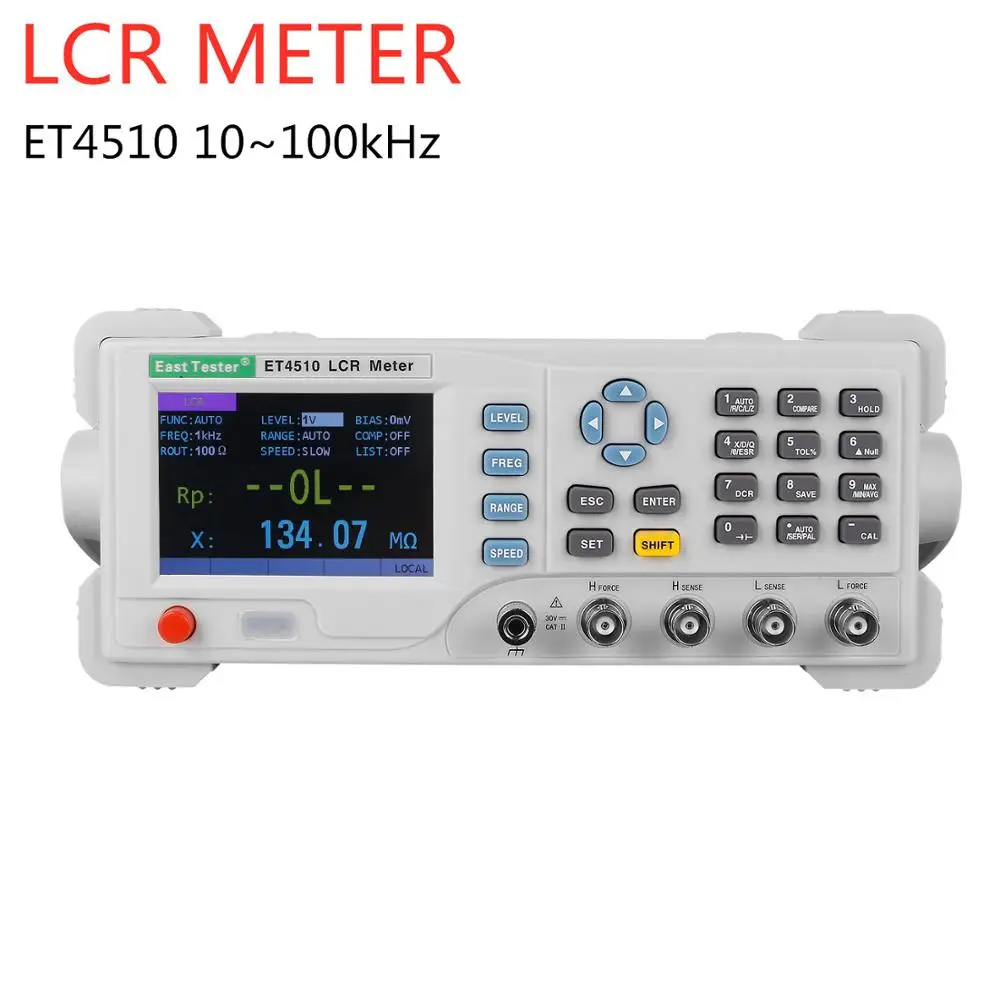 

L RC Benchtop Digital Bridge Desktop L CR L CR Tester L CR Meter Capacitance Resistance Impedance Inductance Measure 10~100kHz