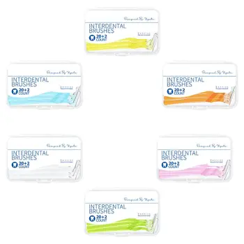 

22Pcs L Shape Interdental Brush Floss Oral Care Cleaning Orthodontic Toothbrush 896D