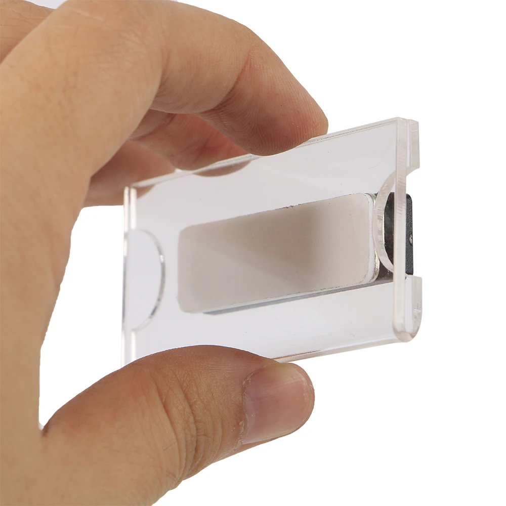 

1PC Pin or Magnet Acrylic Plastic Name ID Badge Clear Holder Business Card Tag
