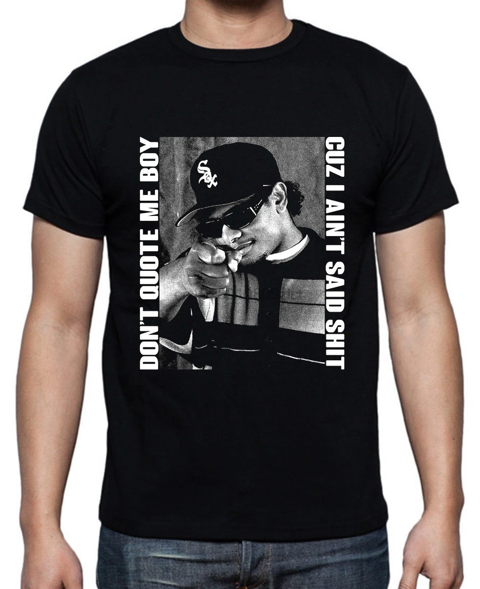 Eazy-E Don't Quote Me Boy Ruthless Records черная футболка размеры от M до 2XL 100% хлопок новые