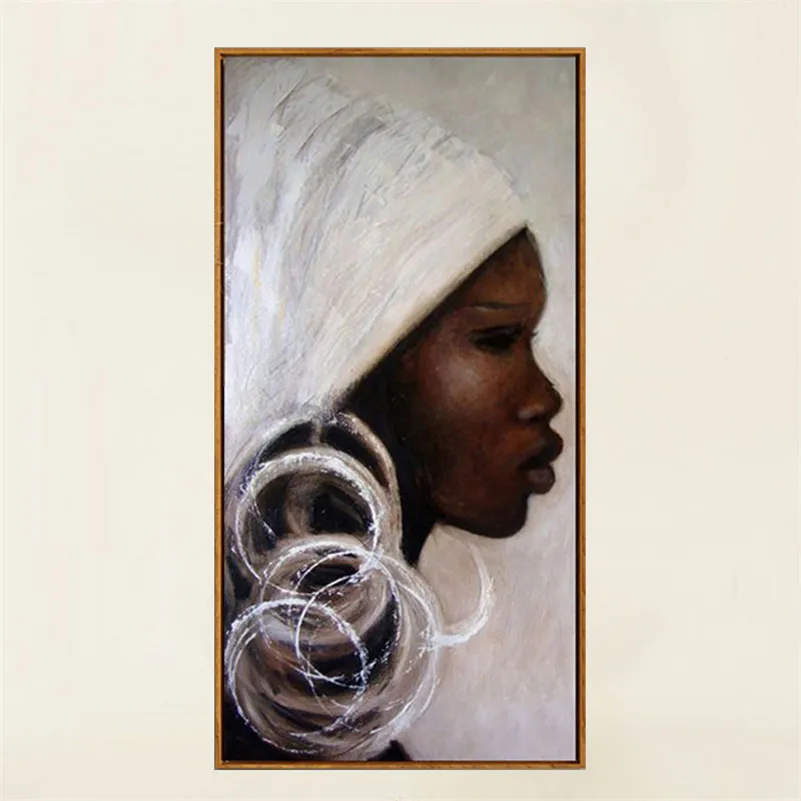 african woman face art