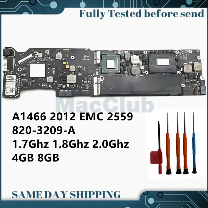 Материнская плата 661-6632 1 8 ГГц 4 Гб ОЗУ 820-3209-A для MacBook Air 13 дюймов A1466 2012 i5 i7 2 0 ГБ