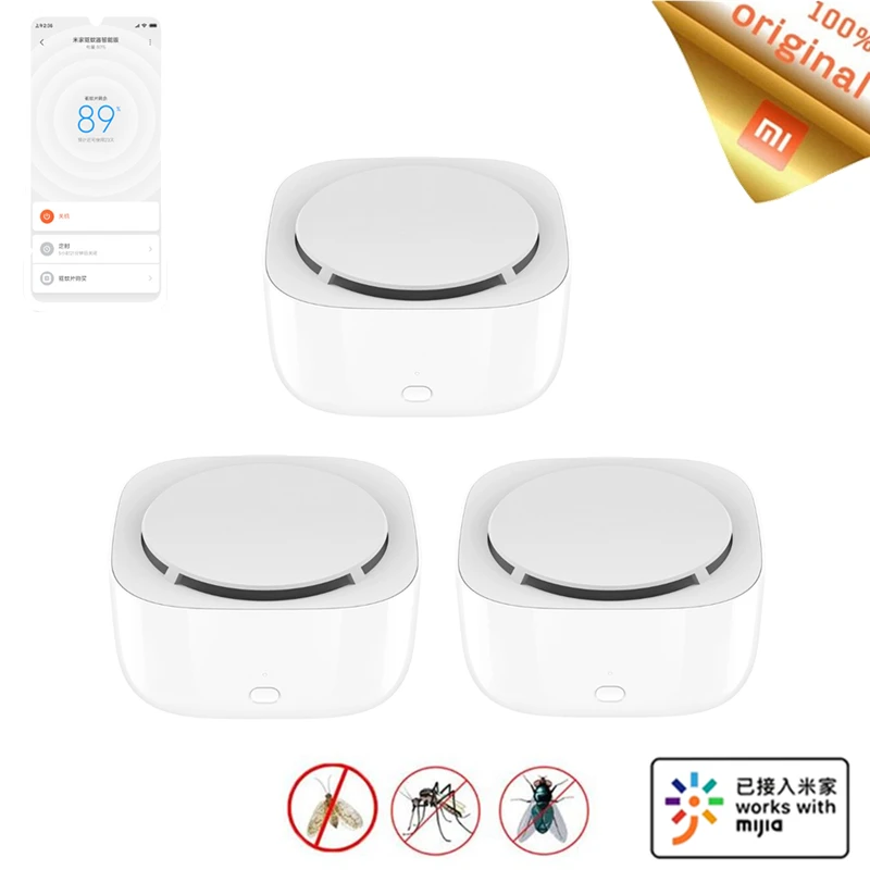 Репеллент от комаров Xiaomi Mijia умная версия таймер для телефона со светодиодной