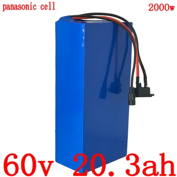 شراء60V بطارية ليثيوم حزمة 60V 1000W 1500W 2000W 2500W بطارية سكوتر كهربائي 60v 20ah دراجة كهربائية بطارية استخدام Panasonic الخليوي