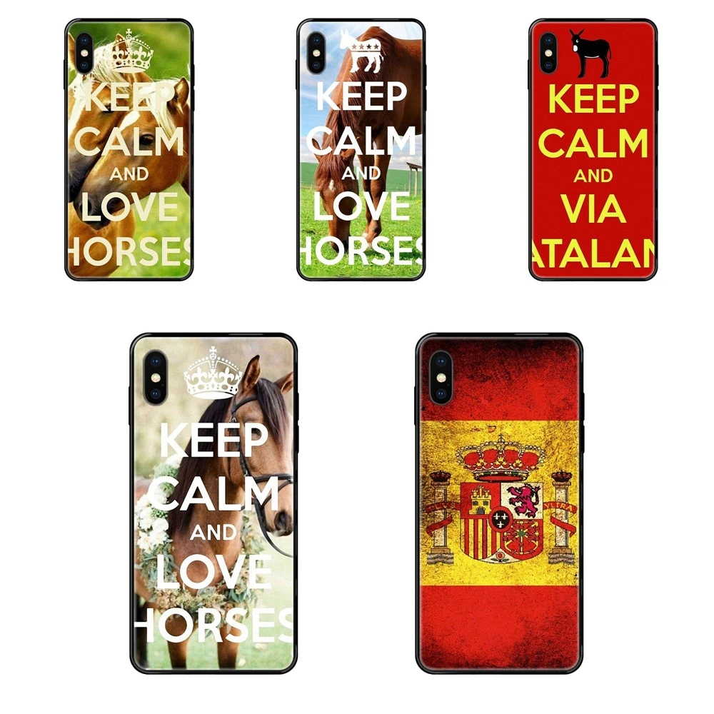 Keep Calm Love Horse для Galaxy A70 A71 A70E A5 A6 A7 A8 A10 A10S A20 A20S A20E A21S A30S A40 A50 2017 2018 Прибытие черный