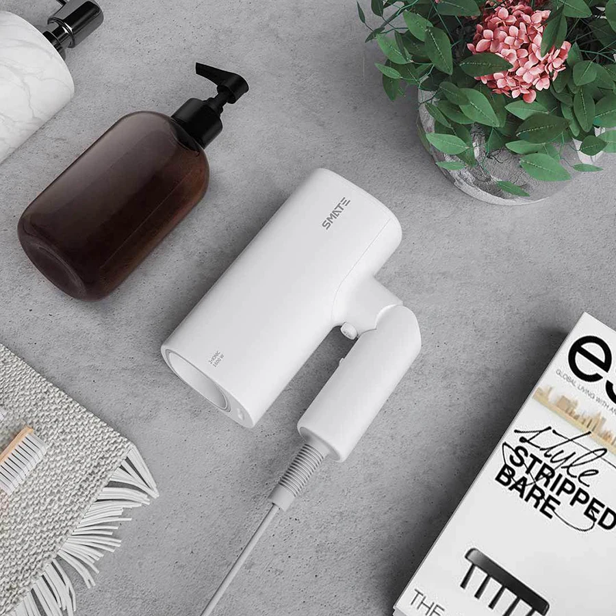 XIAOMI YOUPIN MIJIA SMATE Анион Фен для волос вода отрицательных ионов Уход за волосами Быстрый диффузор сухой портативный дорожный складной фен