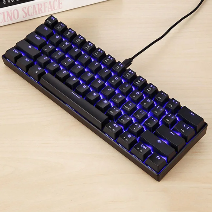 RGB Backlight Mechanical Keyboard CK61 with Box Switch Gaming Keyboard Quick Response Speed GT66