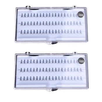 

2 Tray Individual False Eyelash Eye Lash Extension 14mm