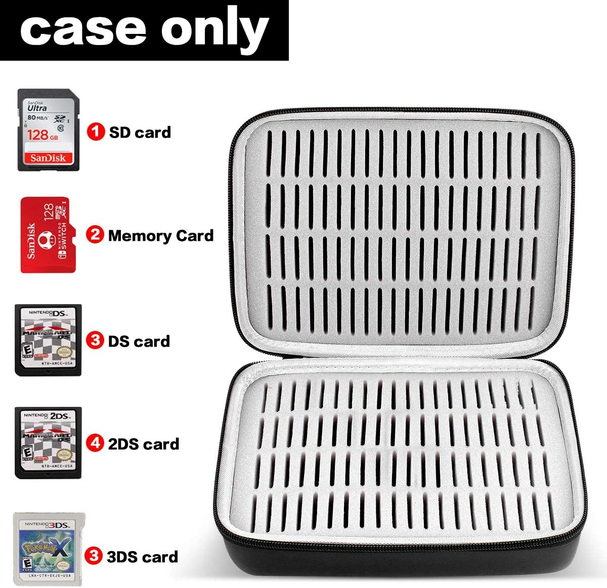 Game Cartridge Holder Case For 160 Nintendo 3ds 3dsxl 2ds 2dsxl Ds Dsi,  Storage Organizer Compatible With Nintendo Switch Game - Storage Bags -  AliExpress