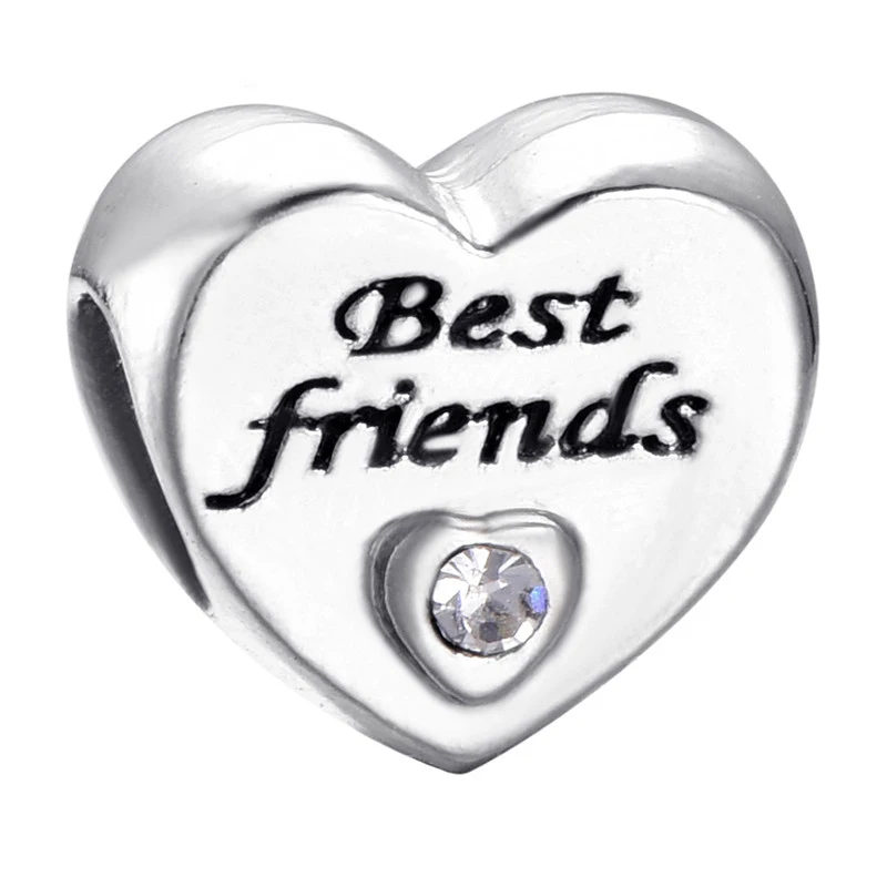 Подвеска для сестры дочери друга семьи сердце бусы оригинальный бренд браслет и