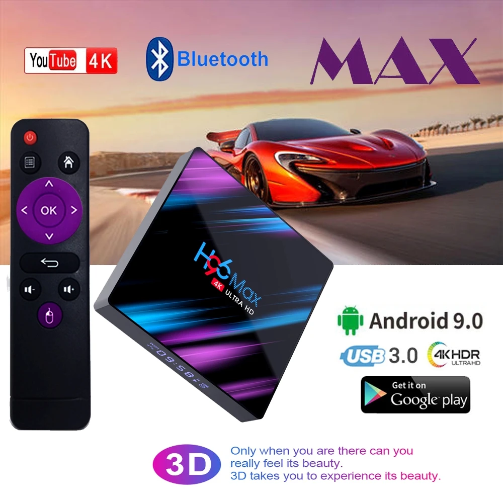 H96 MAX RK3318 Смарт ТВ приставка Android 9,0 2,4G и 5G Wifi BT4.0 H96Max медиаплеер Google голосовой помощник