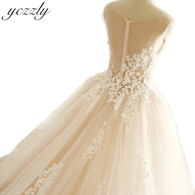 Vestido De Novia Cuello V великолепное бальное платье принцессы с v-образным вырезом, украшенное кристаллами, свадебные платья, с рукавами-крылышками, свадебное платье с цветами W101