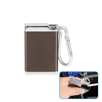 

TiOODRE Portable Ash Holder Mini Ashtray Outdoor Keychain Metal Pocket Holder Zinc Alloy Durable Ash Can With Lid Practical