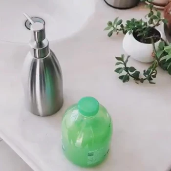 

Stainless Steel Soap Dispenser Kitchen Sink Faucet Bathroom Shampoo Box Soap Container Deck Mounted Detergent Bottle 500ml