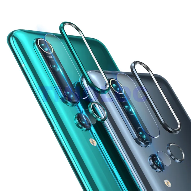 Для Xiaomi Mi 9 SE 10 Pro защита для объектива камеры стекло + металлическое кольцо чехол