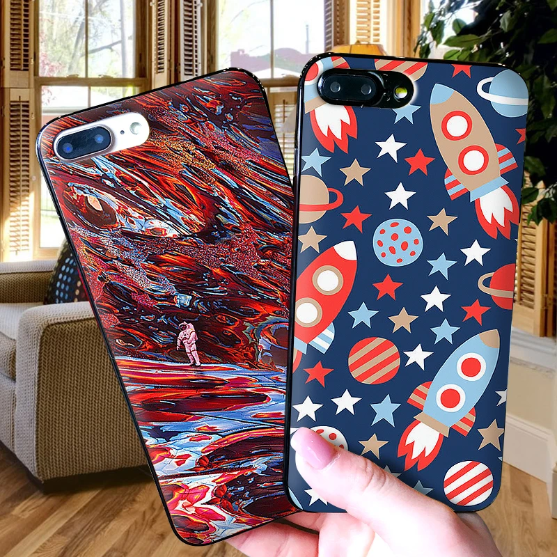 Космические элементы Planet wanderer для Samsung Note 8 9 M10 M20 M30 S7 Edge S8 S9 S10 PLUS TPU мягкий чехол