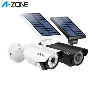 

A-ZONE Outdoor Solar LED Light Dummy Security Camera PIR Motion Sensor Wireless Waterproof Imulation Fake Surveillance Camera