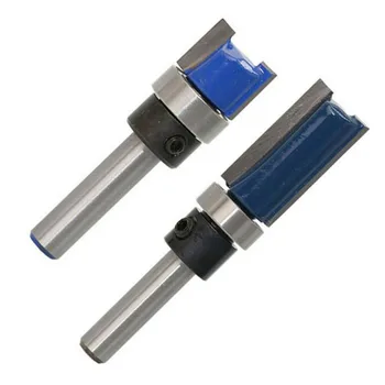 

Carbide Router Bit Woodworking Carving Tool 2Pcs 1/4inch Shank Top Bearing