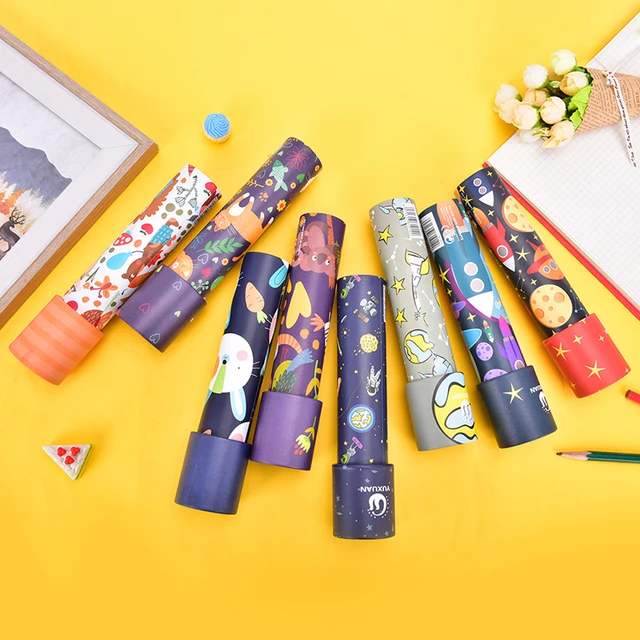 Colorful Cartoon 3D Kaleidoscope Magic Toddler Sensory Educational Toys Imaginative Fancy World For Kids Birthday Gift Random 1