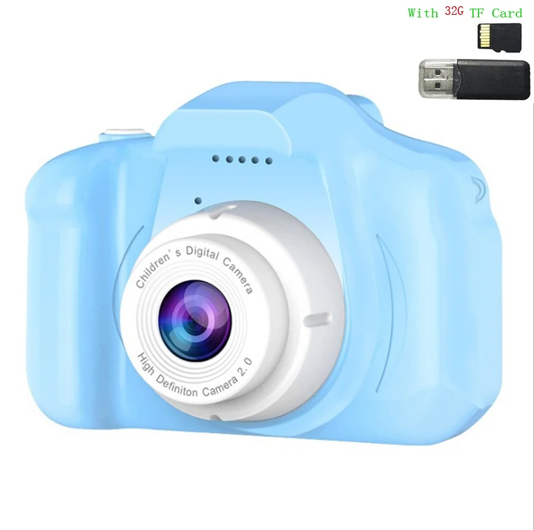 Mini Camera Kids Toys Cartoon 2 Inch HD Screen Digital Cameras Video Recorder Camcorder Language Switching Timed Shooting 11