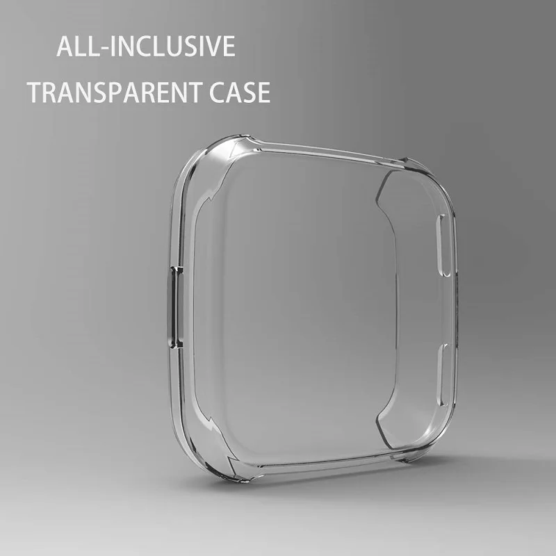 Чехол-бампер для Fitbit Versa Lite с защитой от падения, с гальваническим покрытием из ТПУ, Защитный Браслет для циферблата