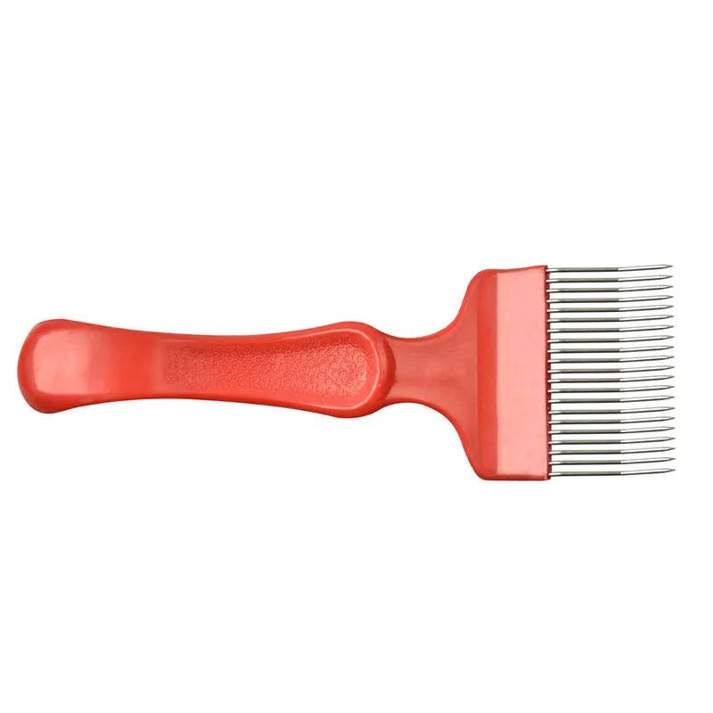 Горячая Нержавеющая сталь кроя вилка для меда 21-контактный вертикальный под углом 90 градусов; изогнутая игла для пчеловодства D6