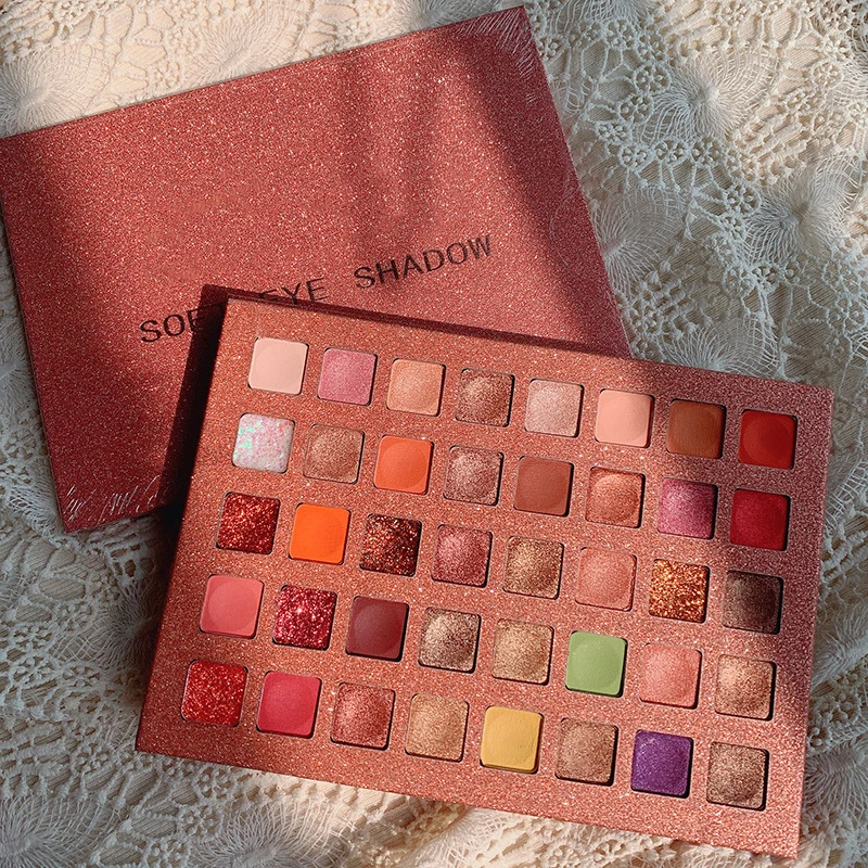 

40 Colors Eyeshadow Palette Makeup-Set Cosmetics Glitter Nude Waterproof Fashion Korea Eye Shadow Pallete For Women