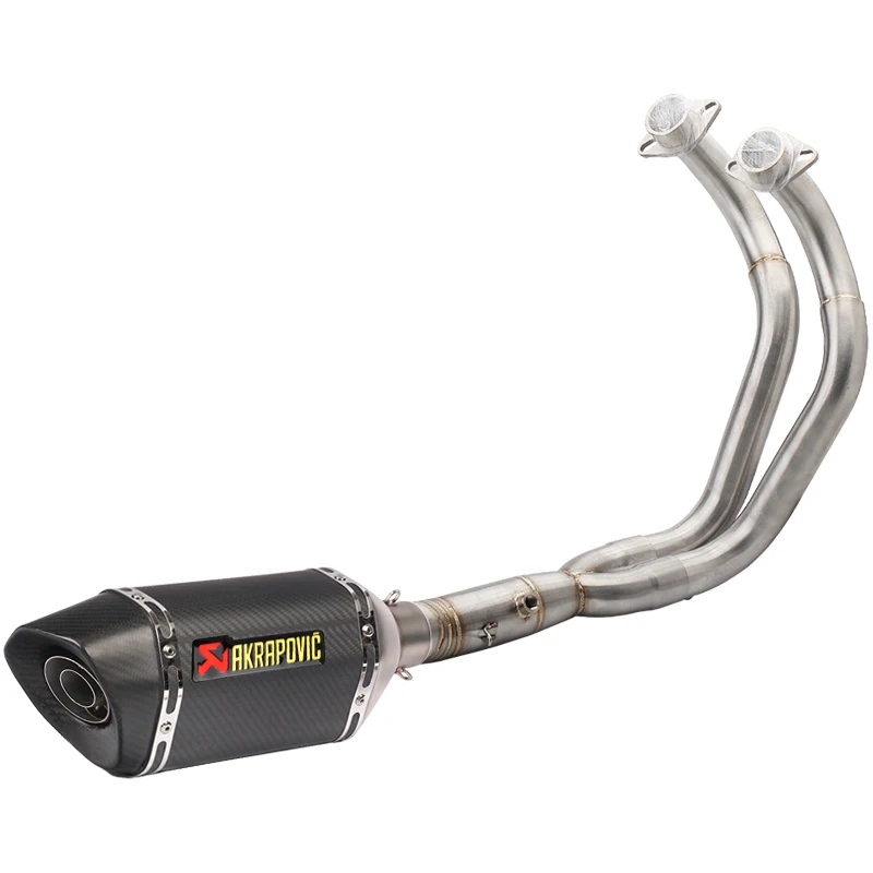 Выхлопная система мотоцикла для Yamaha MT07 mt-07 FZ07 FZ-07 Tracer(-) XSR700(-) Akrapovic глушитель