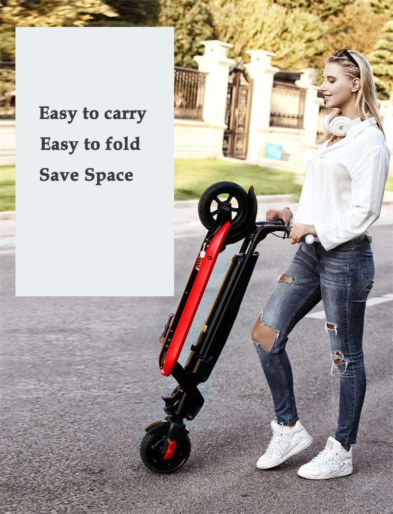 Daibot 8.5 Inch Mini Portable Electric Scooter 2 Wheels Electric Scooters 300W 36V Folding Lightweight Electric Scooter Adult (2)