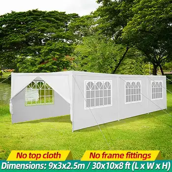 

30x10FT Portable Upgrade Outdoor Gazebo Canopy Party Wedding Waterproof Tent Garden Patio Gazebo Pavilion Cater Events Walls